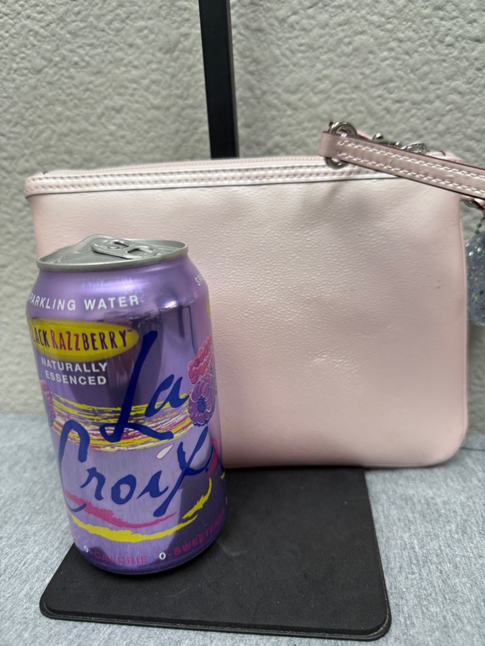 Coach Metallic Light Pink Wristlet with Charm - Picture 6 of 9